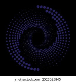 Colorful circular halftone dotted design