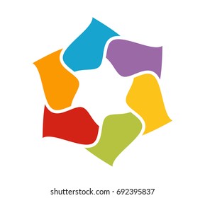 Colorful circular logo