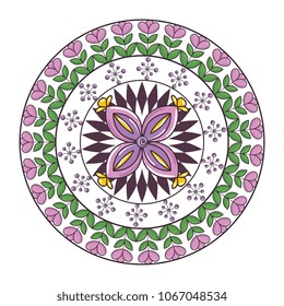 colorful and circular mandala