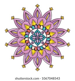 colorful and circular mandala