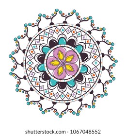 colorful and circular mandala