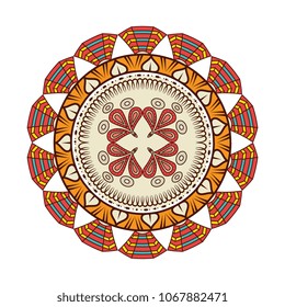 colorful and circular mandala