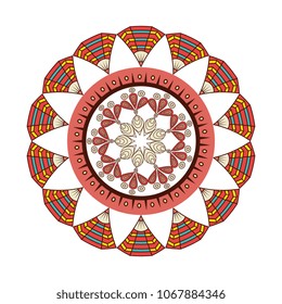 colorful and circular mandala