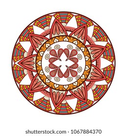 colorful and circular mandala