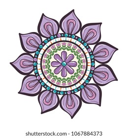 colorful and circular mandala