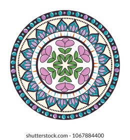 colorful and circular mandala