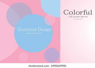 Colorful circular pattern advertising template design