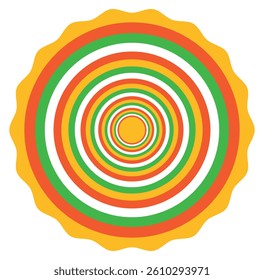 Colorful Circular Pattern Design. Vector illustration
