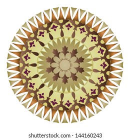 colorful circular pattern of elegant oriental studies