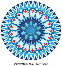 colorful circular pattern of elegant oriental studies