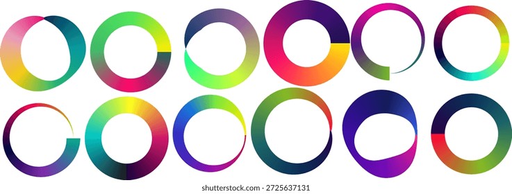 Colorful Circular Patterns Collection of Artistic Circles