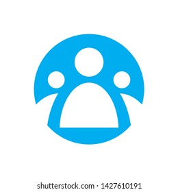 Colorful Circular People Business Company Vector Logo Design Template