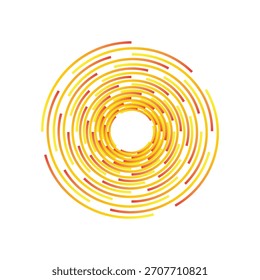 Patrón espiral circular colorido con fondo blanco