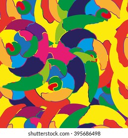 colorful circular style pattern background