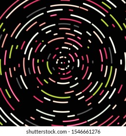 Colorful Circular Universe Distribution Computational Generative Art background illustration