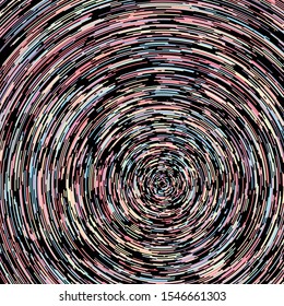 Colorful Circular Universe Distribution Computational Generative Art background illustration