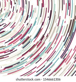 Colorful Circular Universe Distribution Computational Generative Art background illustration