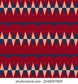 Colorful circus background, funny clowns, jugglers, acrobats, cheerful carnival with balloons and confetti. Seamless pattern, hand drawn