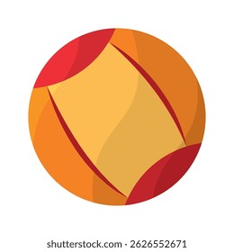 Juguete de bola de circo colorido. Ilustración vectorial