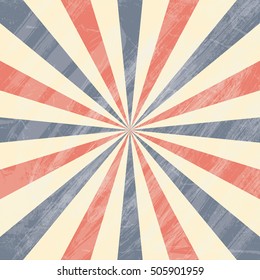 El Colorido Circo Del Sol. Ilustración vectorial.