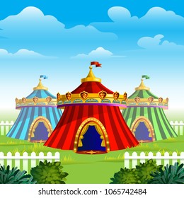 Colorful Circus Tents