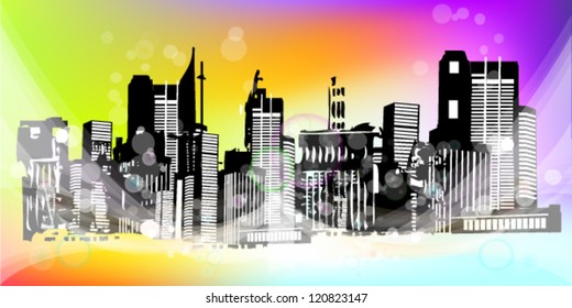 colorful city