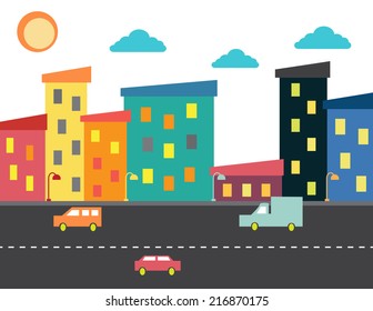 colorful city