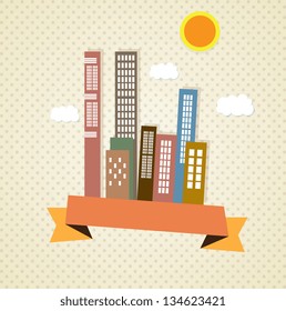 Colorful City icons ( concepts and elements) Vector illustration