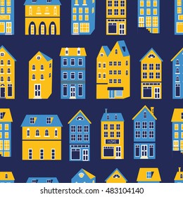 Colorful city pattern
