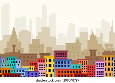 Colorful  Cityscape