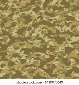 Colorful classic camouflage seamless pattern. Abstract vector military background. textile print design.