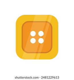 Colorful Clothes Button Vector Illustration