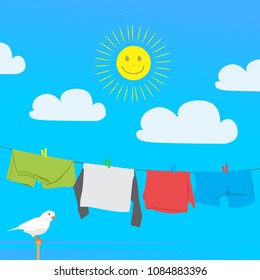 45,108 Clothesline hanging laundry Images, Stock Photos & Vectors ...