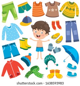 Colorful Clothes For Little Children