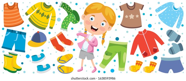 Colorful Clothes For Little Children