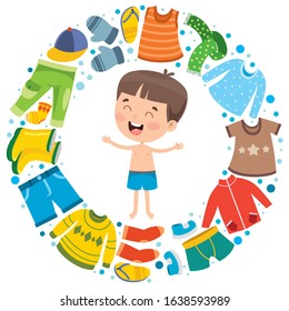 Colorful Clothes For Little Children