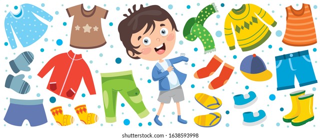 Colorful Clothes For Little Children