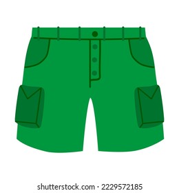 Colorful clothes for men. Cartoon vector illustration. Male garments as pants. Fashion concept
