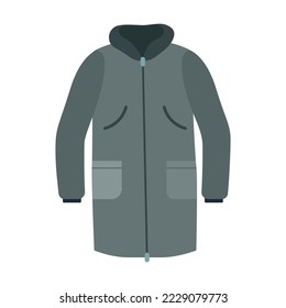 Ropa colorida para los hombres. Ilustración vectorial. Prendas masculinas como chaquetas, sudaderas. Concepto de moda
