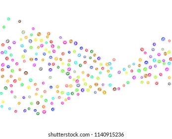 Colorful clothing buttons pattern isolated on white background. Round buttons and stud vector elements backdrop for fashion textile. Bright garments buttons background for front page.