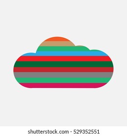 Colorful cloud