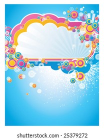 Colorful Cloud Explosion Technology Geometric