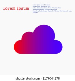Colorful cloud icon