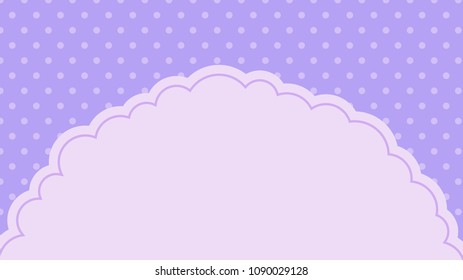 Colorful Cloud Polka Dot Background. Vector Illustration