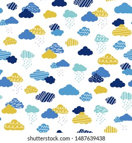 colorful cloud shape image pattern, vector illustration, suitable for printing design