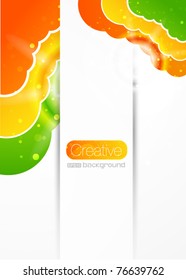 Colorful clouds. Abstract eps10 background