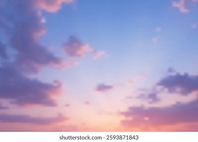Colorful clouds in the Winter Sky during sunset , background.