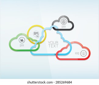 Colorful Cloudy Composition