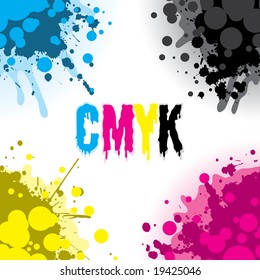 Colorful CMYK Design Elements