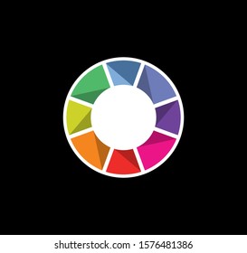 Colorful CMYK logo  concept design